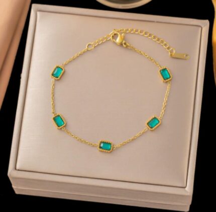 Bracciale SLE131 (pietre verdi) · Éclypse